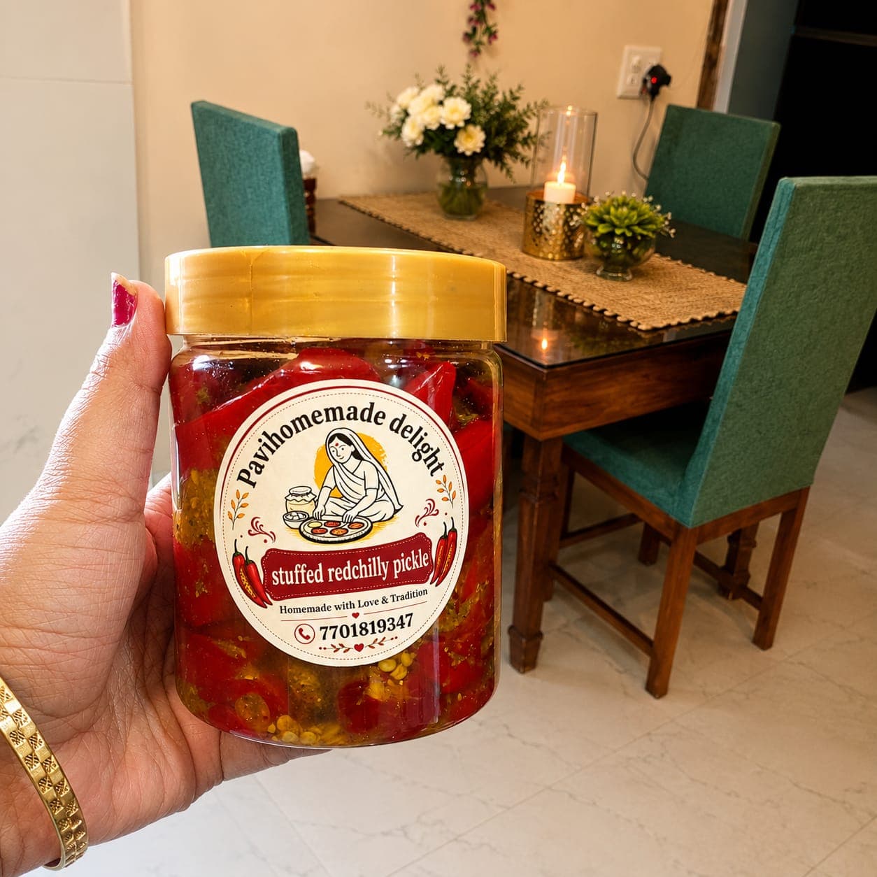 Lal Mirch ka Bharwa Achar